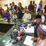 Minister Of Health Dr Osagie Ehanire at the press conference