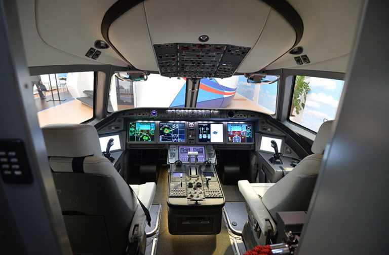 COCKPIT OF RUSSIA'S PLANE