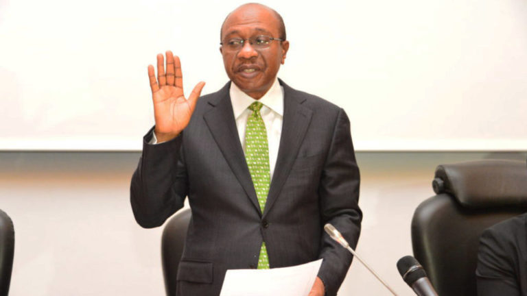 EMEFIELE BEING SWORN-IN