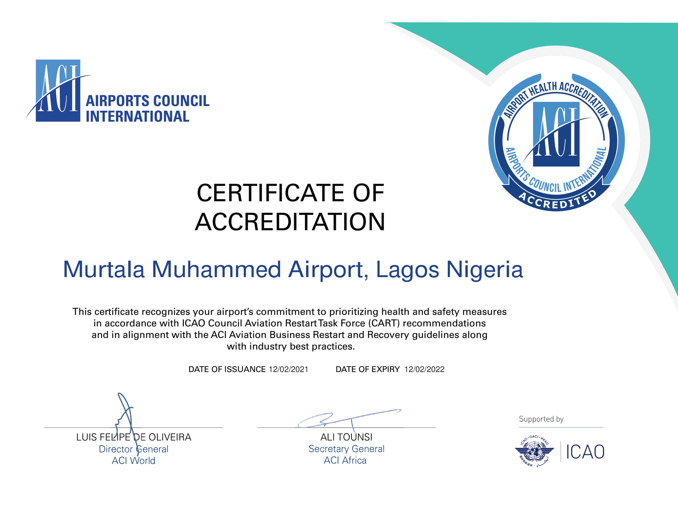 ACI NOD TO MMIA