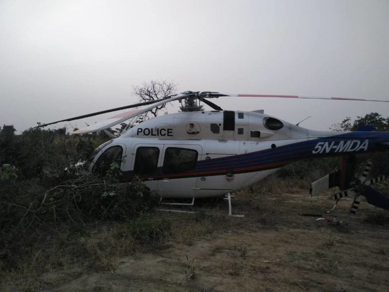 POLICE HELICOPTER IN BAUCHI