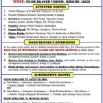 LASTMA ADVISORY FOR APC PRESI CAMPAIGN