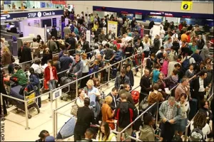 HEATHROW AIRPORT QUEUE