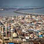 LAGOS, BRIDGE, OCEAN, DENSE SETTLEMT