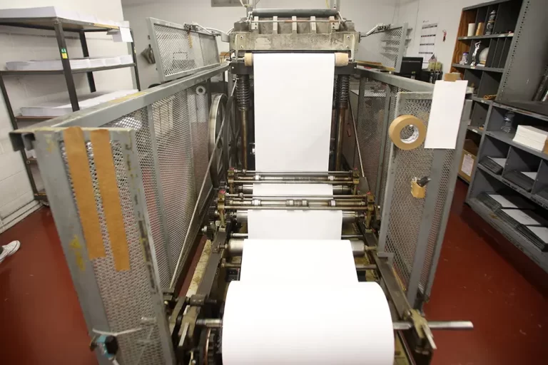 BRAILLE PRODUCTION IN PROGRESS