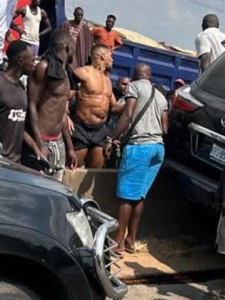 AJ AT WRECKAGE SITE