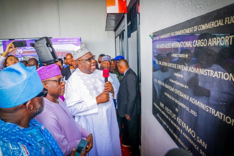 EKITI AIRPORT UNVEILING PLAQUE