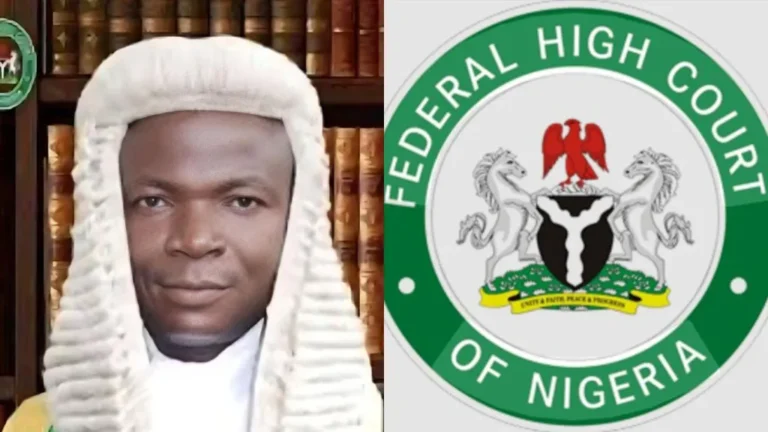 JUSTICE OMOTOSHO WITH FGN INSIGNIA