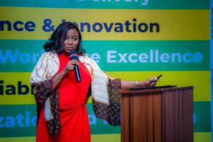 BUNMI KUKU OF FAAN IN RED-1