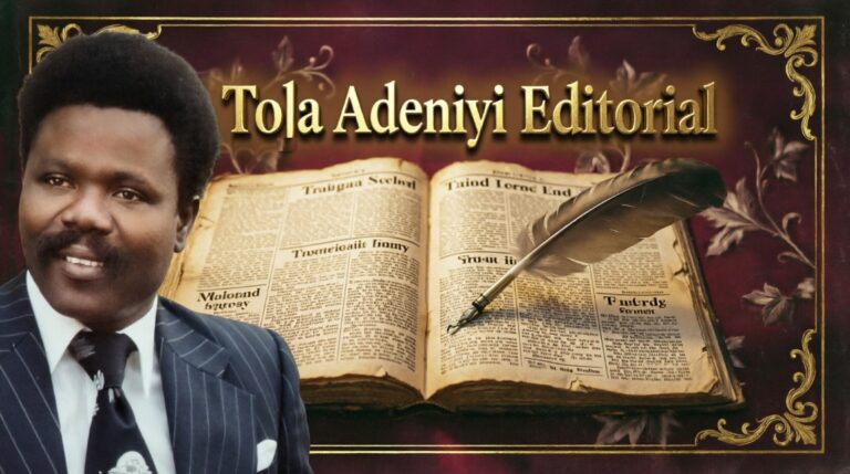IRUNMOLE TOLA ADENIYI -OP-ED COLUMN MAST